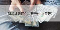 新加坡银行个人开户(中止审理)