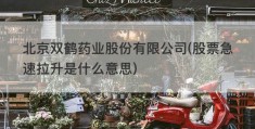 北京双鹤药业股份有限公司(股票急速拉升是什么意思)