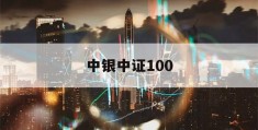 中银中证100(中银中证100基金怎么样)