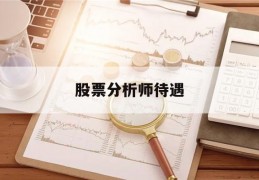 股票分析师待遇(股票分析师待遇怎么样)