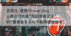 史努比·道格(Snoop Dogg)表示TDE是“死囚牢房记录”的“最基金怎么玩才能赚钱佳版本”