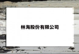 林海股份有限公司(林海股份有限公司联系方式)