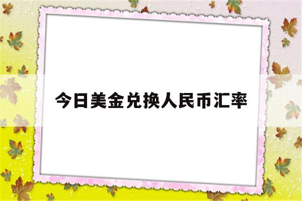 今日美金兑换人民币汇率(今日美金兑换人民币汇率查询)