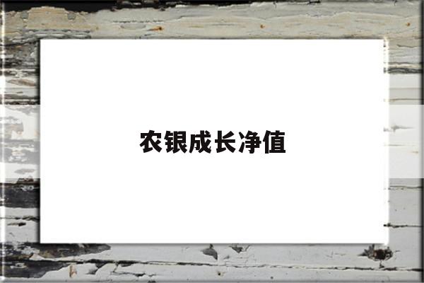 农银成长净值(农行成长基金660001净值)